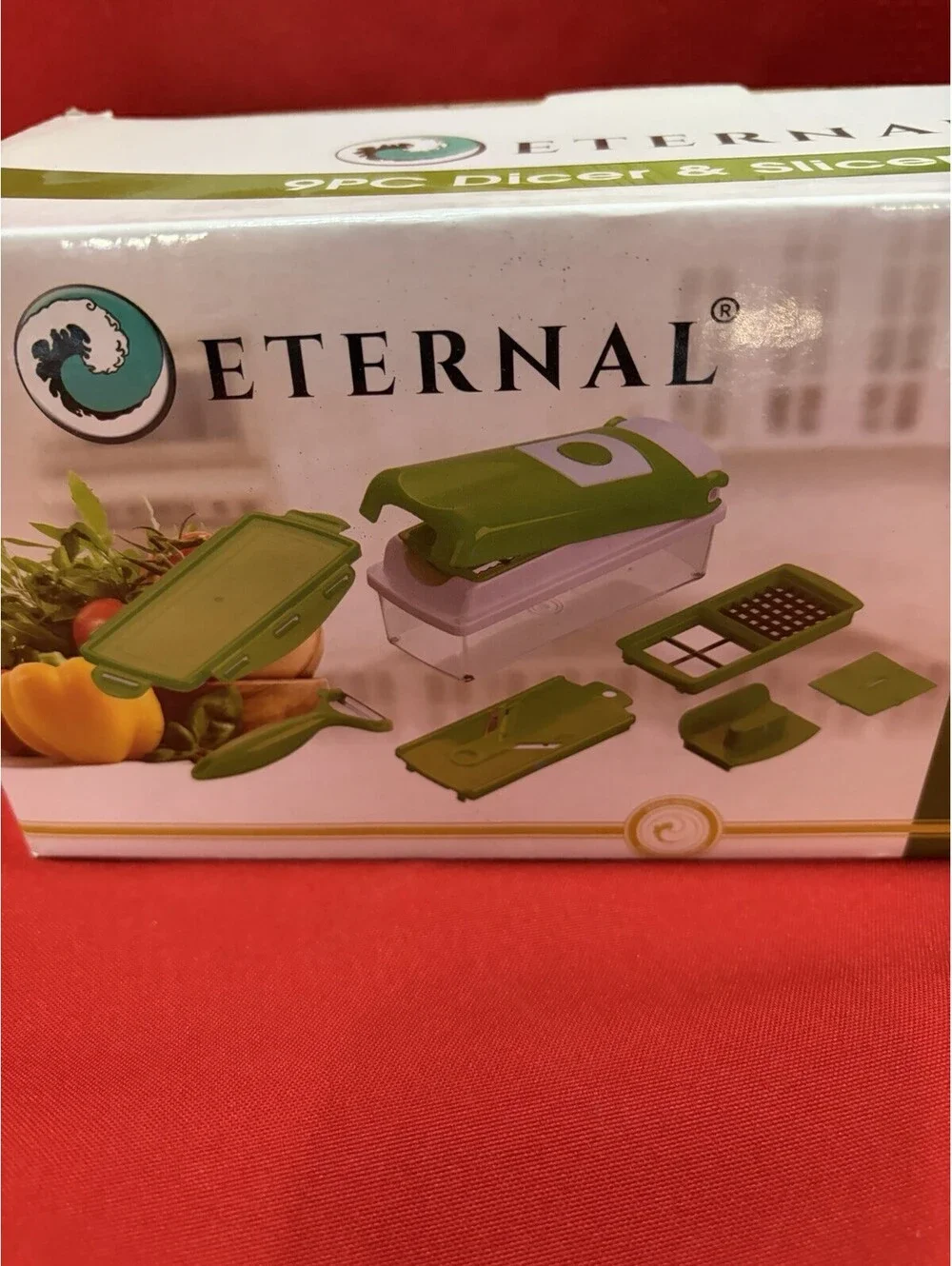Eternal Deluxe 9 Pc  Dicer & Slicer Set -Slice,Dice,Chop,mince,mince, Julienne